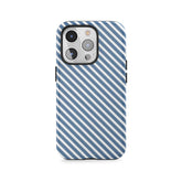 Blue Diagonal Stripes