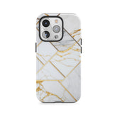 White Marble Luxe Lines